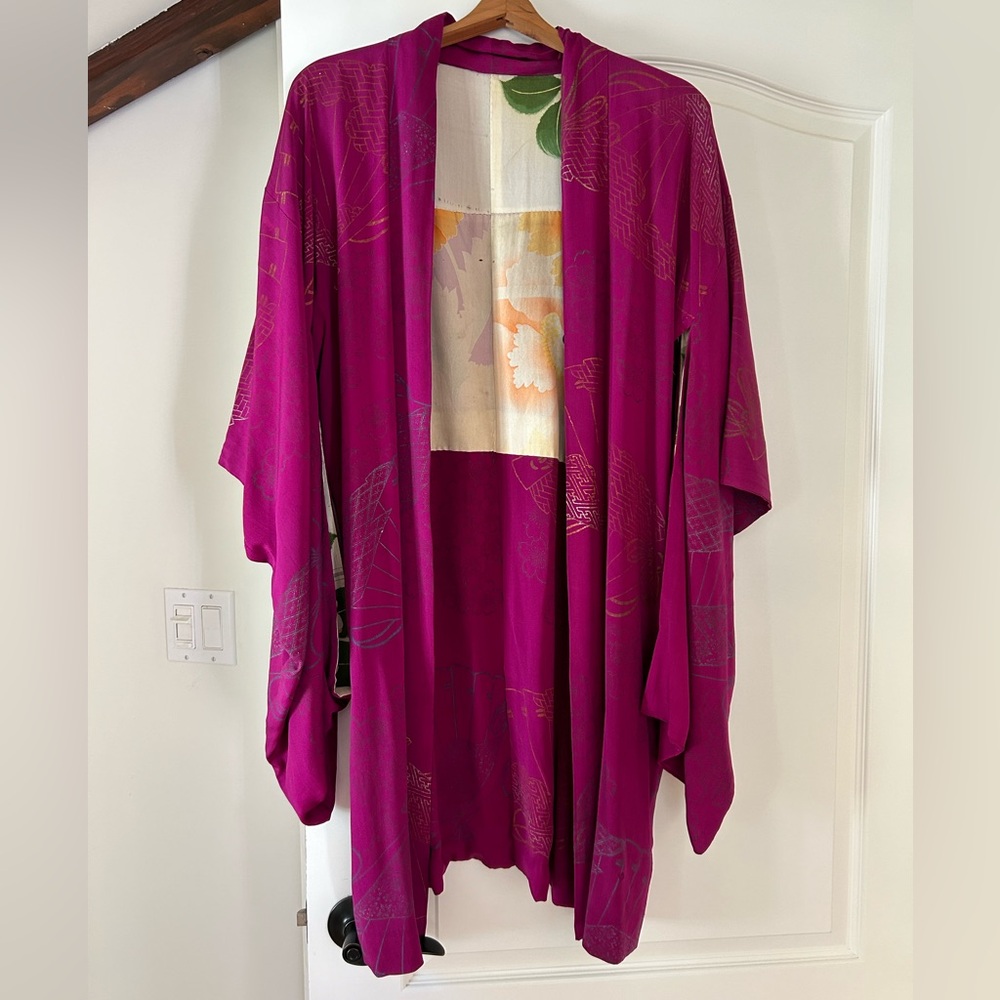Vintage 1960s Traditional Japanese Kimono